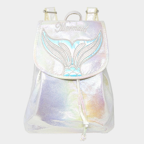 Mermaid Iridescent Backpack Bag - Picture 1 of 2